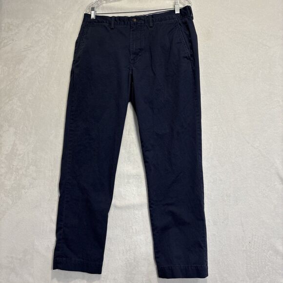 Polo Ralph Lauren Men's Stretch Straight Fit Chino Pants Navy Blue Size 34x30 - Picture 1 of 13